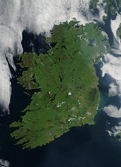 Irlandia- zdjęcie NASA