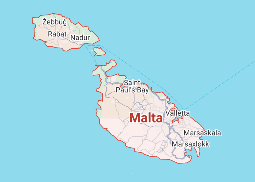 Malta mapa
